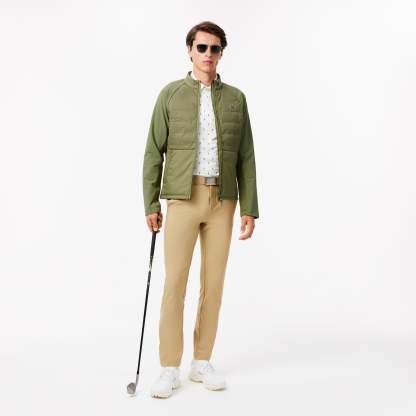 High Neck Quilted Golf Jacket-BH2638