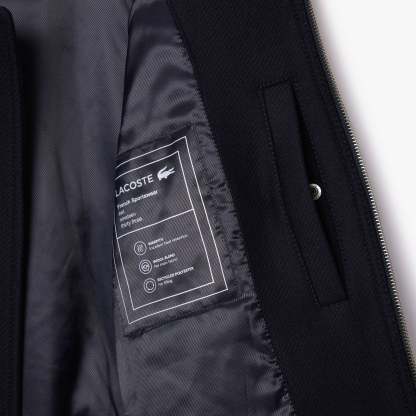 Zipped Padded Wool Aviator Jacket-BH2888