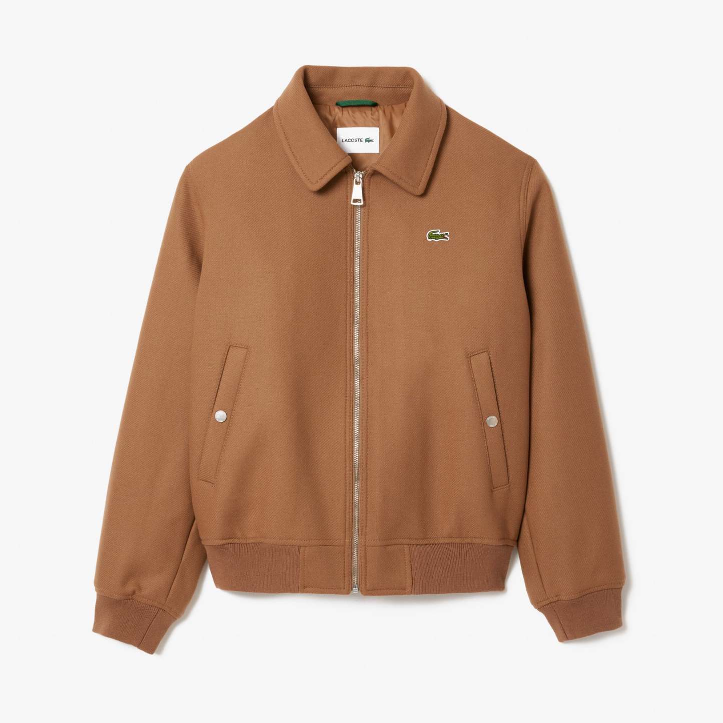 Zipped Padded Wool Aviator Jacket-BH2888