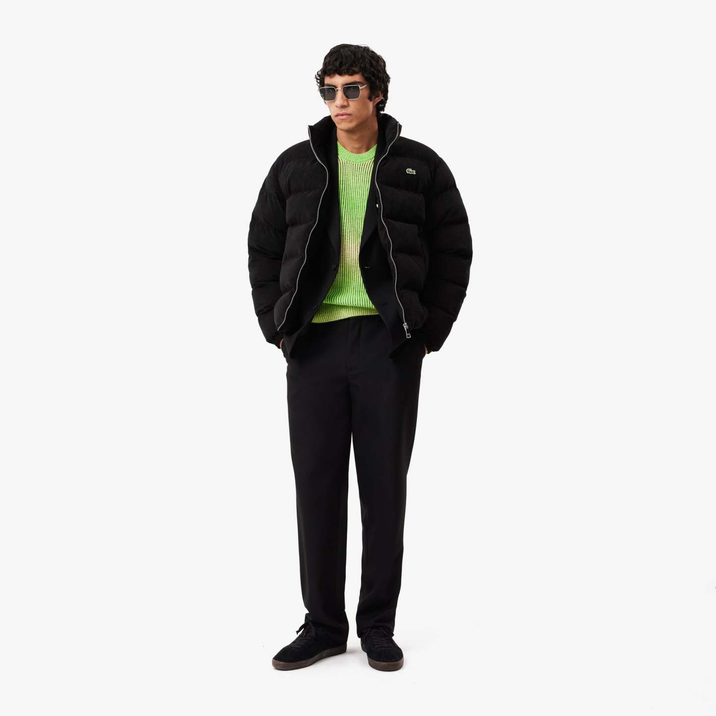 Quilted Velour Puffed Jacket-BH2890