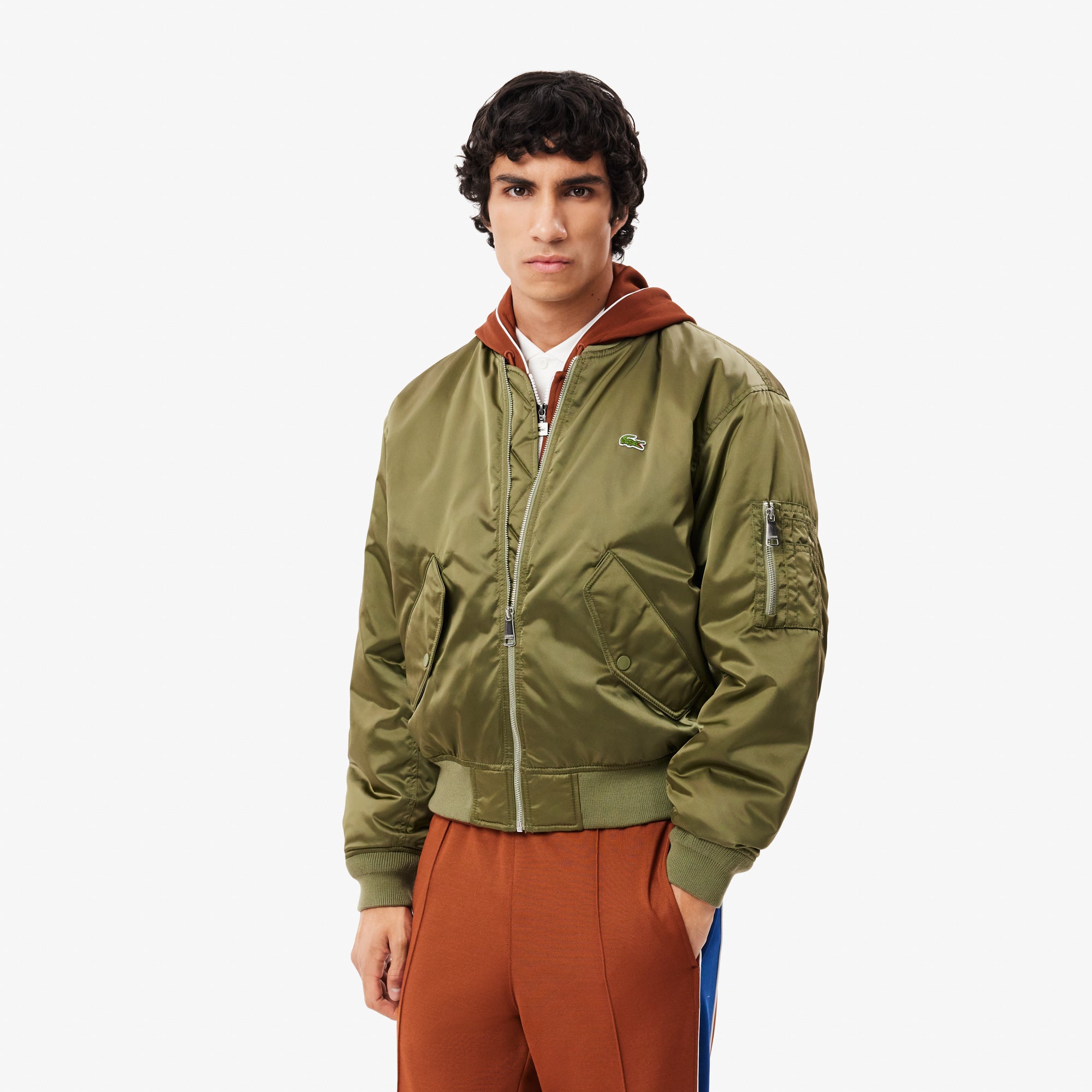 Water-Repellent Padded Bomber Jacket-BH2899