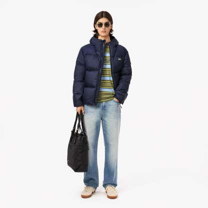 Short Water-Repellent Hooded Puffed Jacket-BH2905