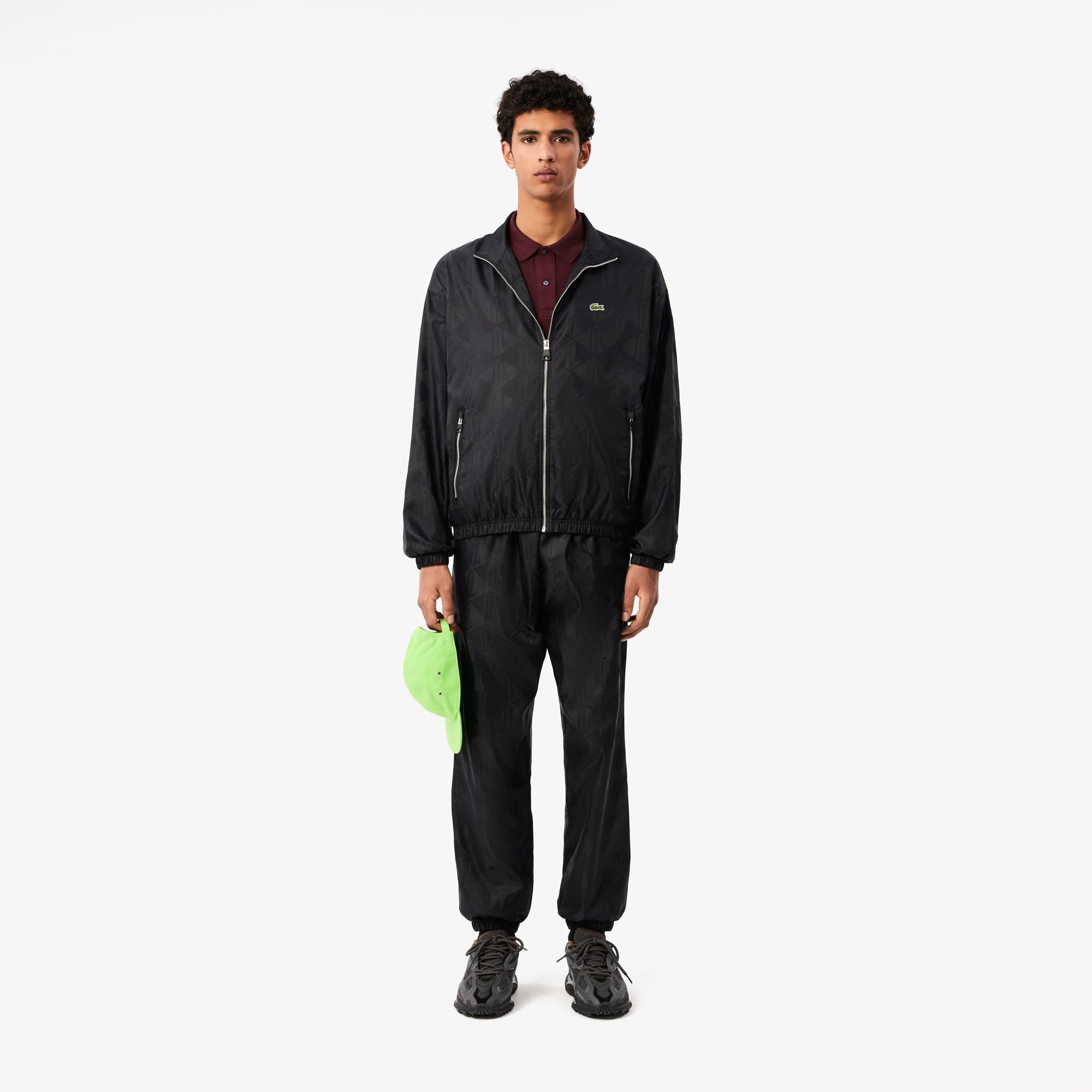 Cropped Monogram Sportsuit Jacket-BH4001