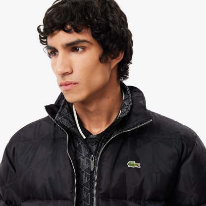 Water-Repellent Monogram Jacquard Down Jacket-BH4004