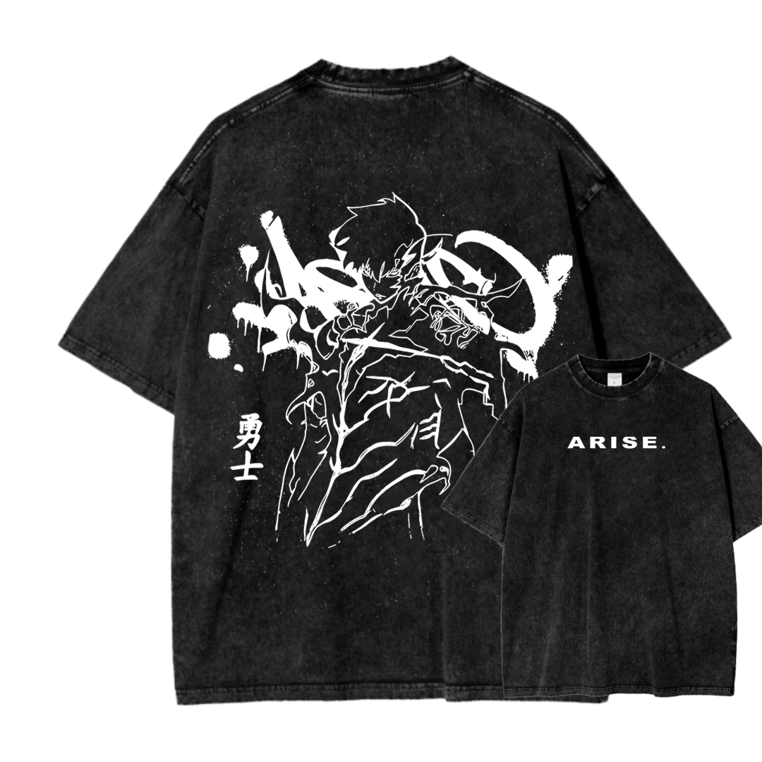 Solo Leveling Unisex Fit Washed T-Shirt 