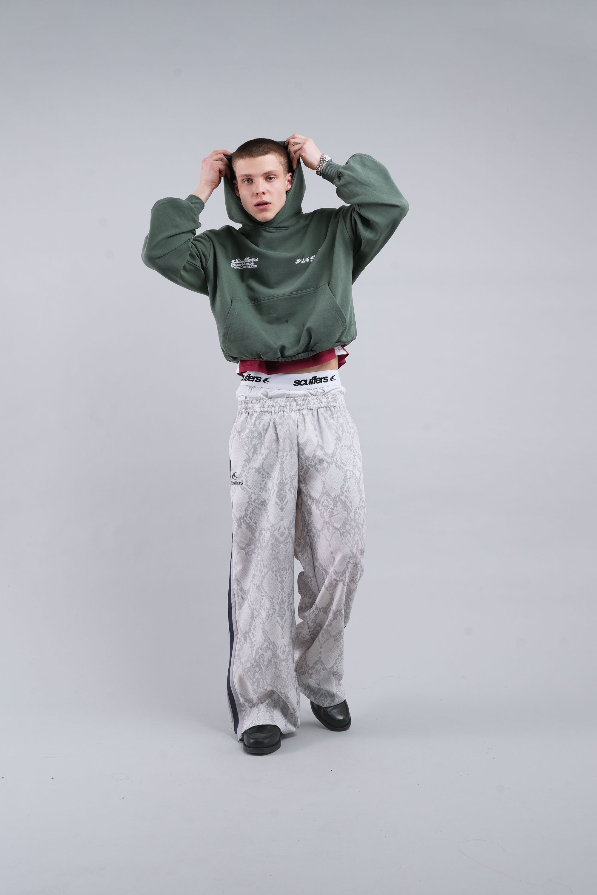 Snake Light Grey Tech Pants