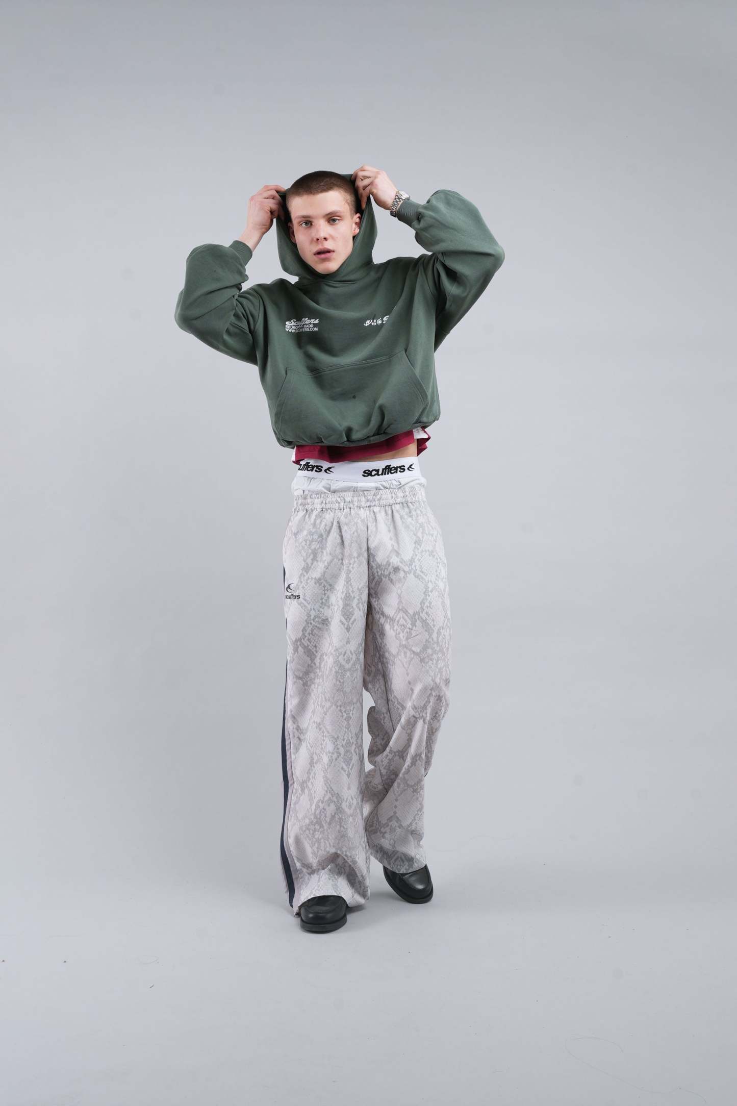 Snake Light Grey Tech Pants