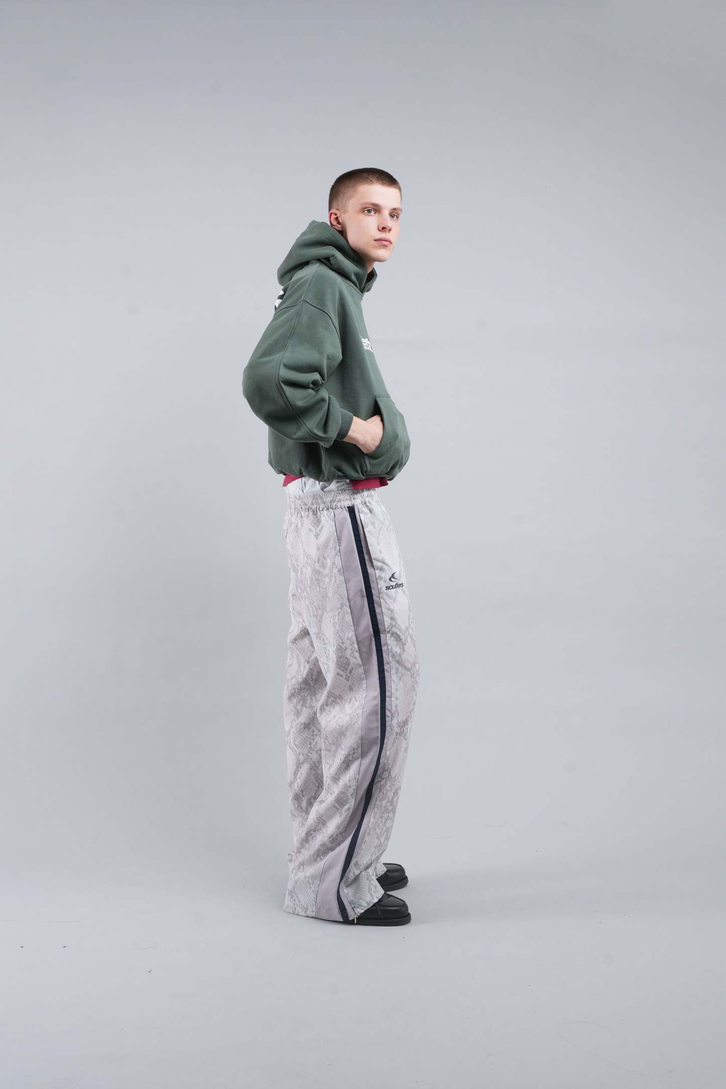 Snake Light Grey Tech Pants