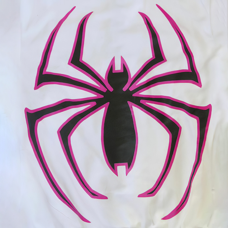 Fun Spider Eyes Lettering Zip Hood Hoodie