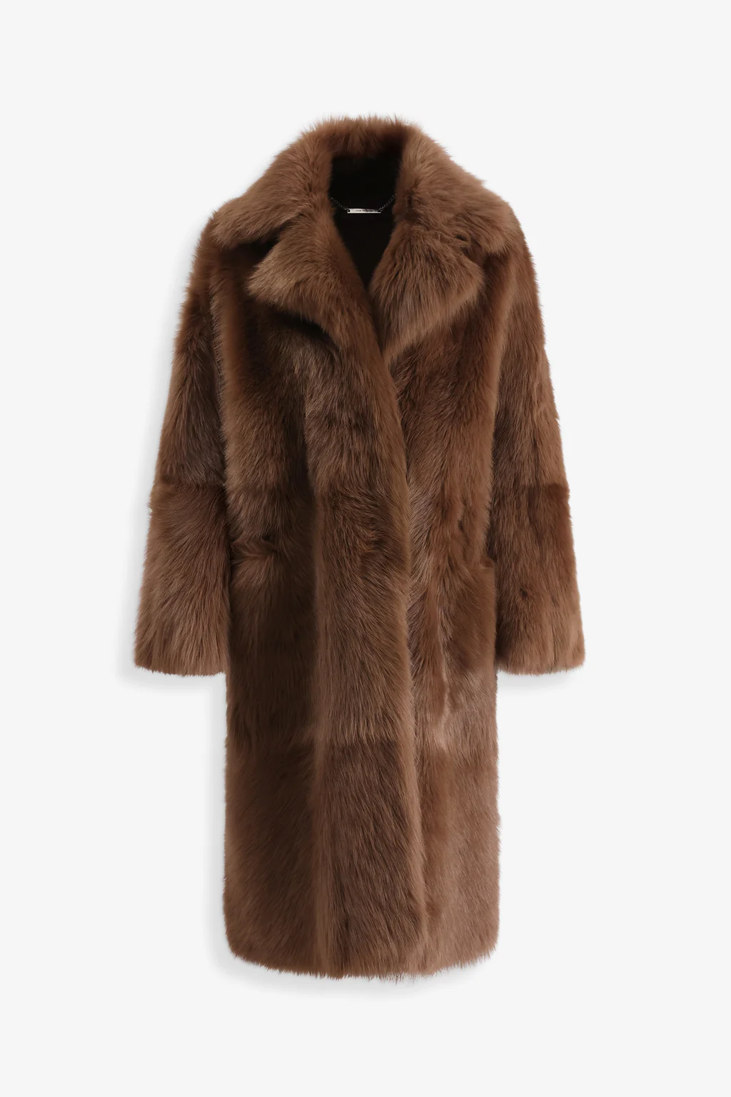 evita Plush Shearling Coat