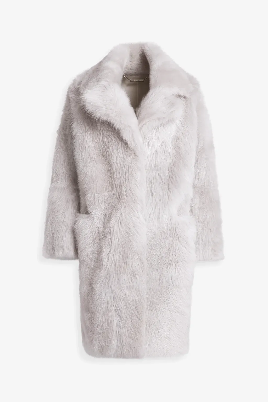 evita Plush Shearling Coat