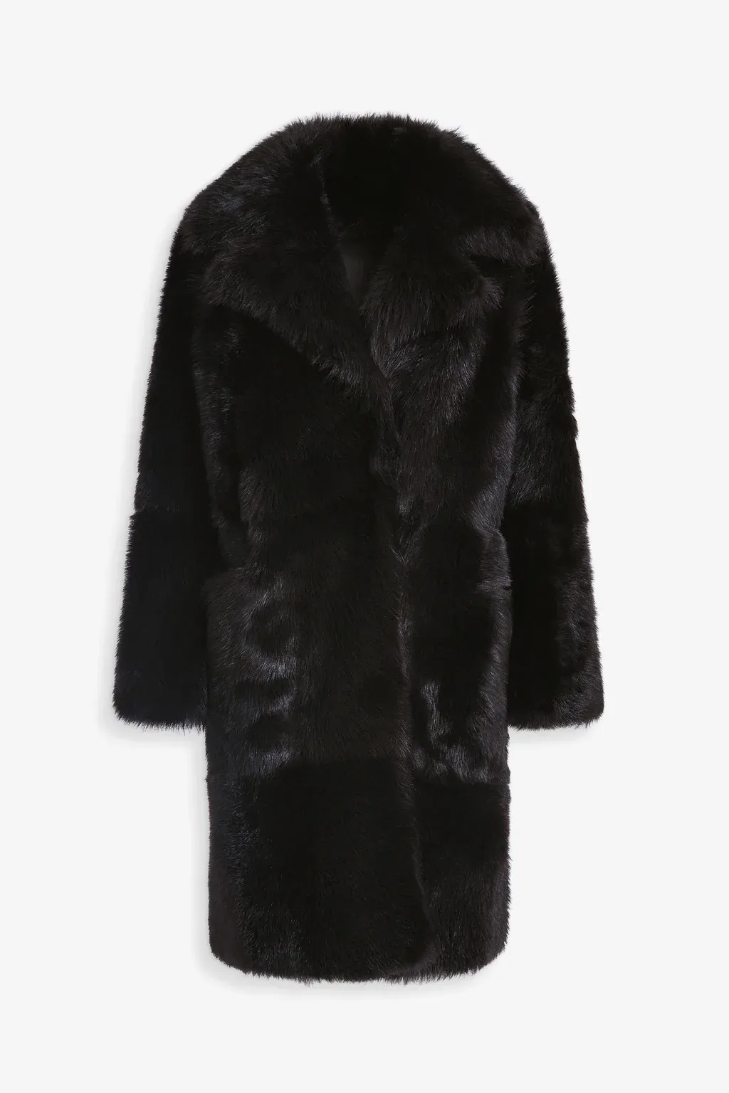 evita Plush Shearling Coat