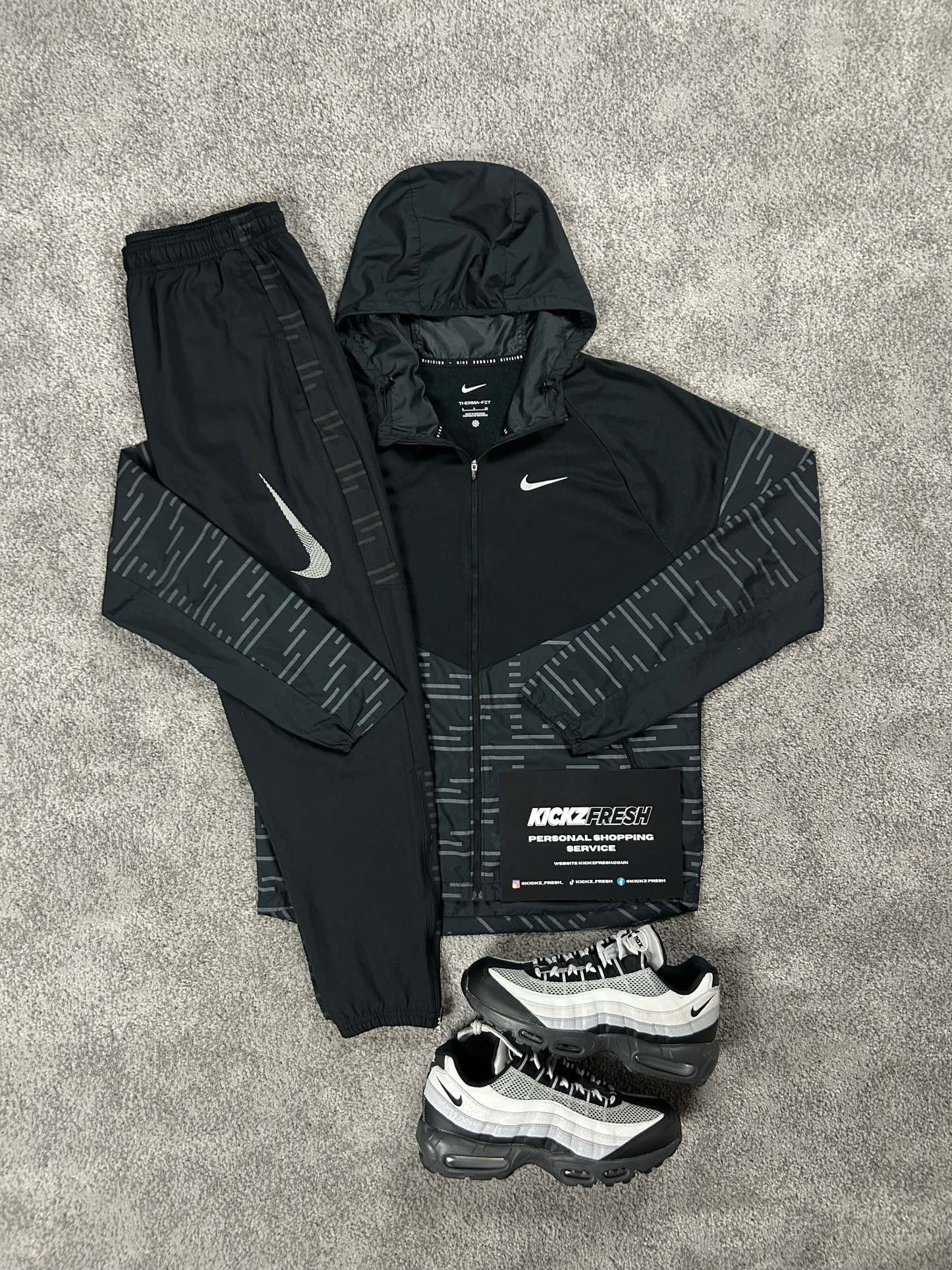 Nike Windrunner Division Black Reflective Tracksuit