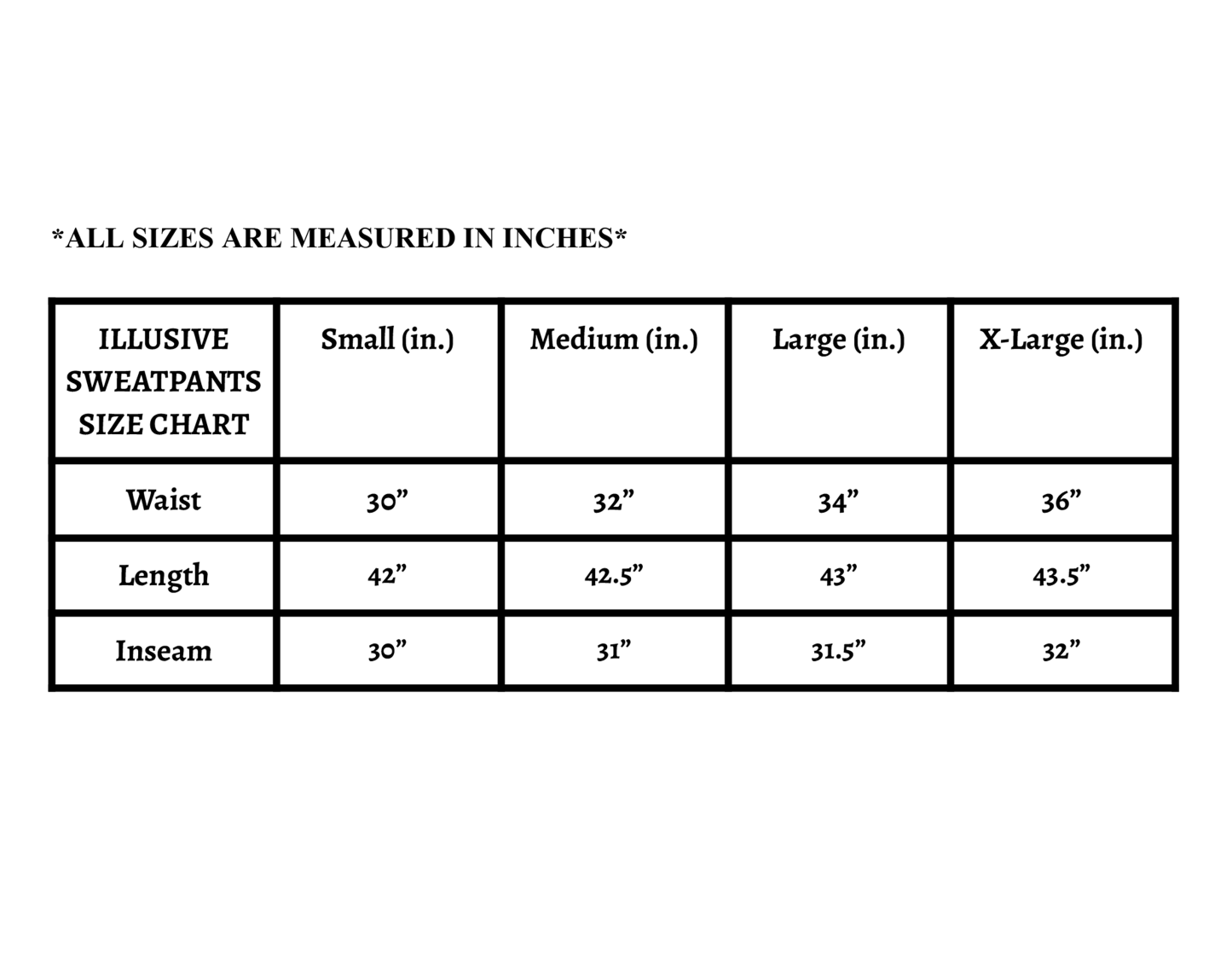 'Illusive Dynasty' Inside Out Sweatpants - Black