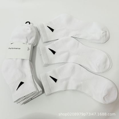 Thickened Sweat-Absorbent Towel Bottom Long-Tube Sports Socks For Men And Women Thin Fitness Running Basketball Socks