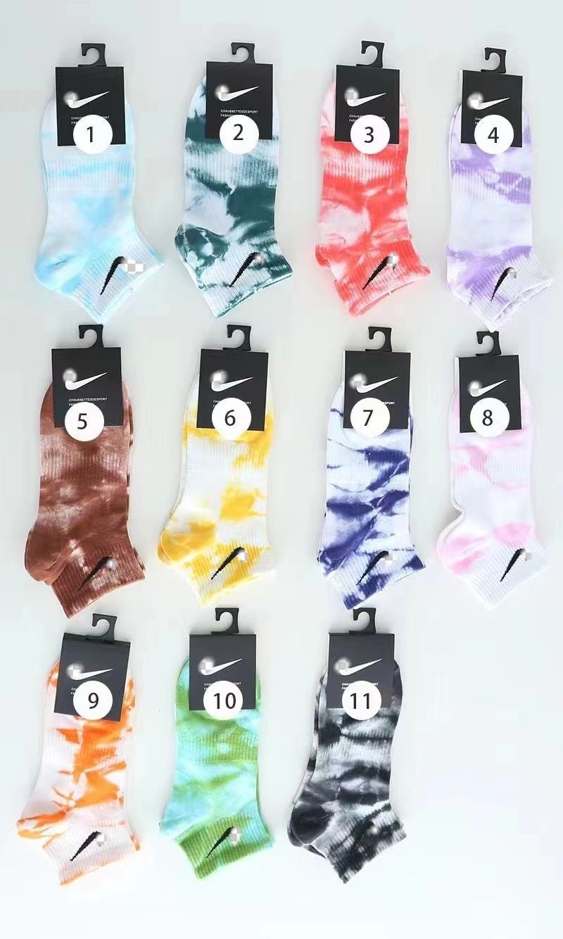 Suwannexit Men'S And Women'S Socks, Four-Season High-Tube Tie-Dyed Bas
