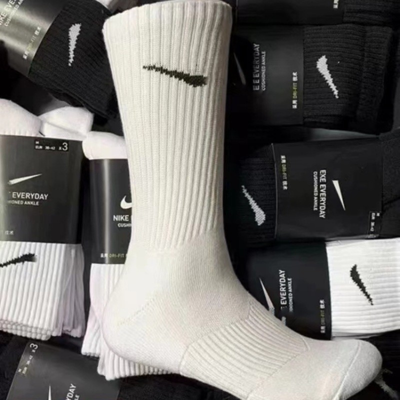 Thickened Sweat-Absorbent Towel Bottom Long-Tube Sports Socks For Men And Women Thin Fitness Running Basketball Socks