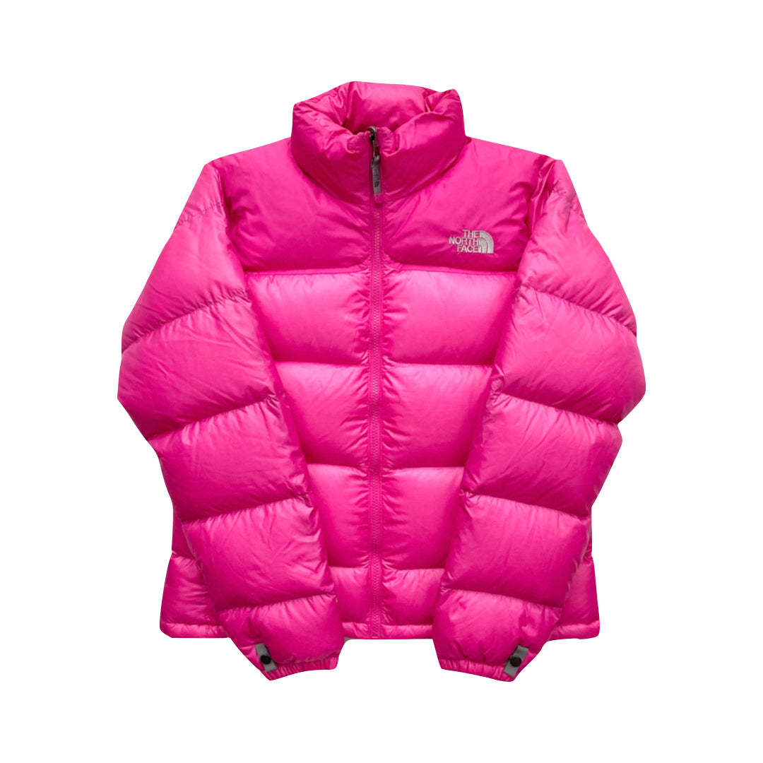 The North Face Womens Pink Puffer Jacket WITH STAIN
