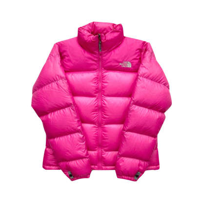 The North Face Womens Pink Puffer Jacket WITH STAIN