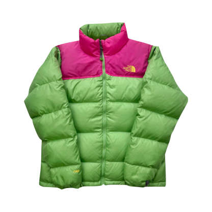 The North Face Women's Lime Green & Pink Puffer Jacket
