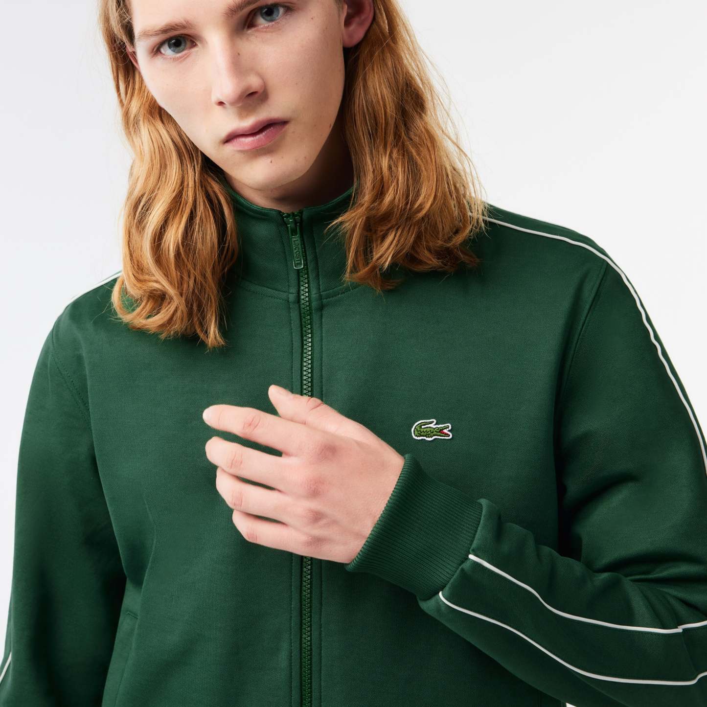 Paris Pique Zip Front Track Jacket-SH1457