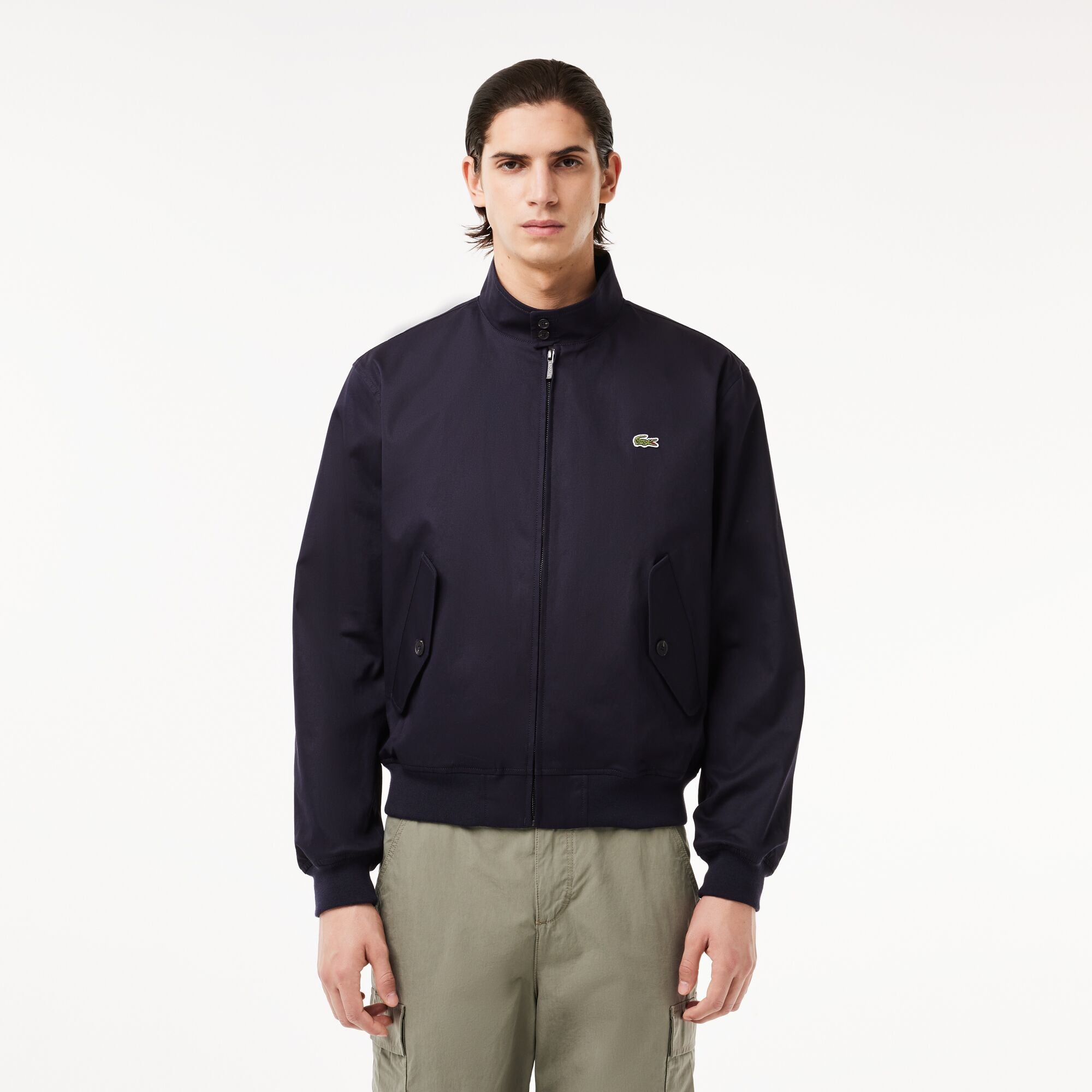 Water-Repellent Twill Harrington Jacket-BH7186