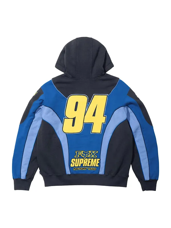 Supreme Fox Racing Zip Up Hoodie