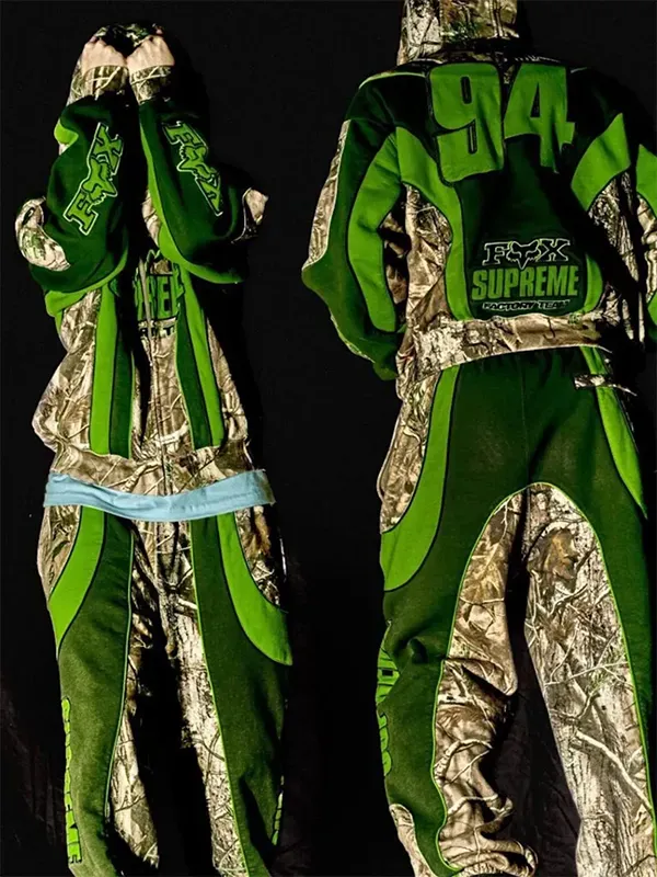 Supreme Fox Racing Zip Up Hoodie