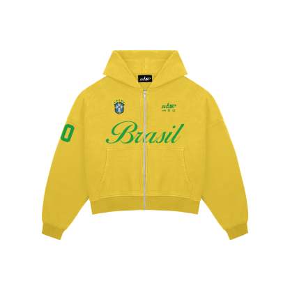 Brazil Football Club Zip Hoodie
