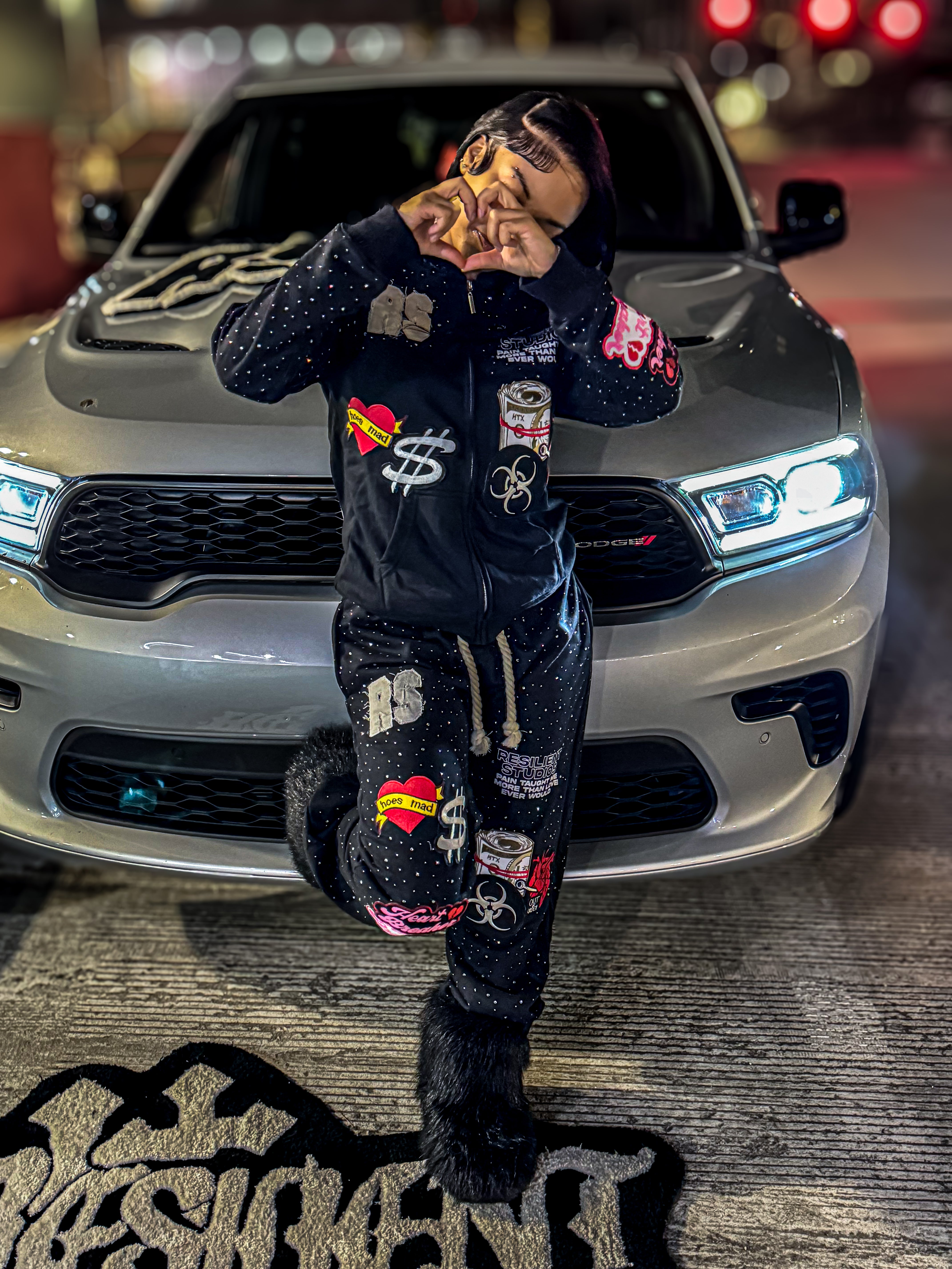 RS  SWEATSUIT- BLACK