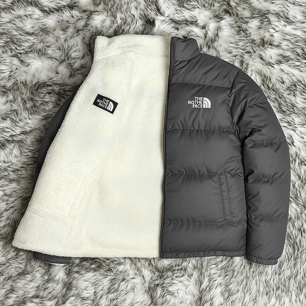 Reversible Puffer Jacket - Two Face.