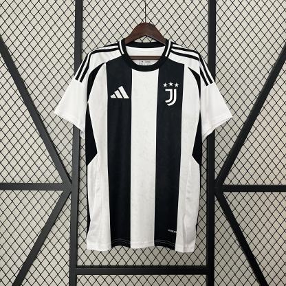 Officiële Juventus Thuis Shirt 2024/2025 - Zwart en Wit met Klassieke Strepen