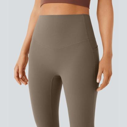 UltraSculpt™ SoCinched High Waisted Tummy Control Pocket Shaping Yoga Bootcut Leggings