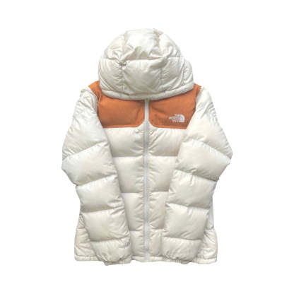 The North Face Women’s Cream White Puffer Jacket WITH DAMAGE
