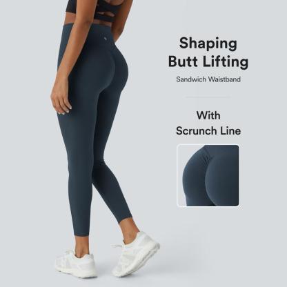 Women's UltraSculpt SoCinched High Waisted Scrunch Butt Lifting Tummy Control Side Pocket Training Leggings No Front Crotch Seam #NovaTopFinds #RushReady2025 #fall #fallfasion