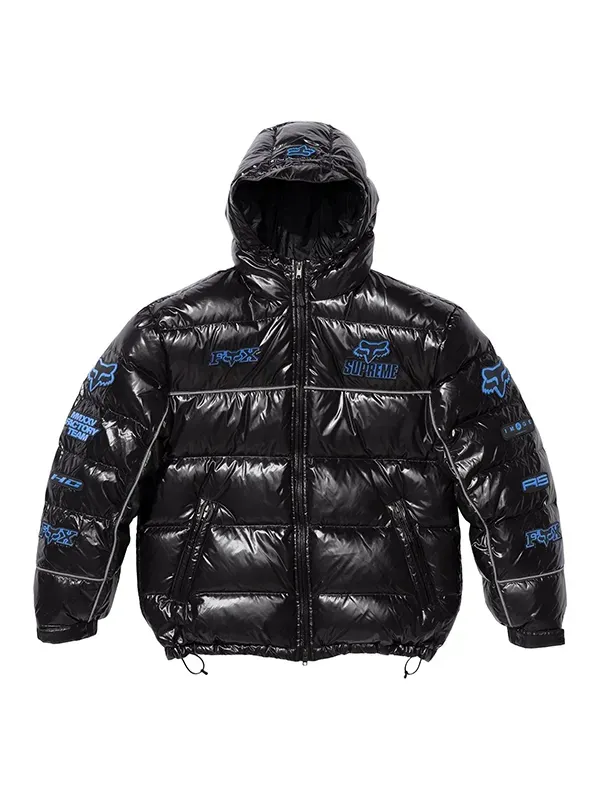 Supreme Fox Racing Shiny Down Puffer Jacket