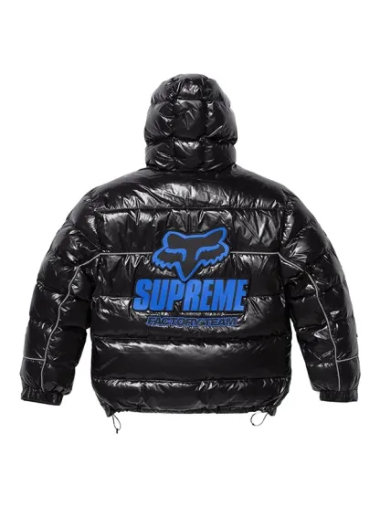 Supreme Fox Racing Shiny Down Puffer Jacket
