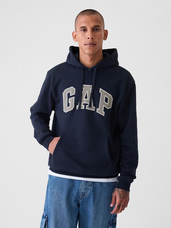 Gap Men's VintageSoft Arch Logo Hoodie  - Gender Neutral