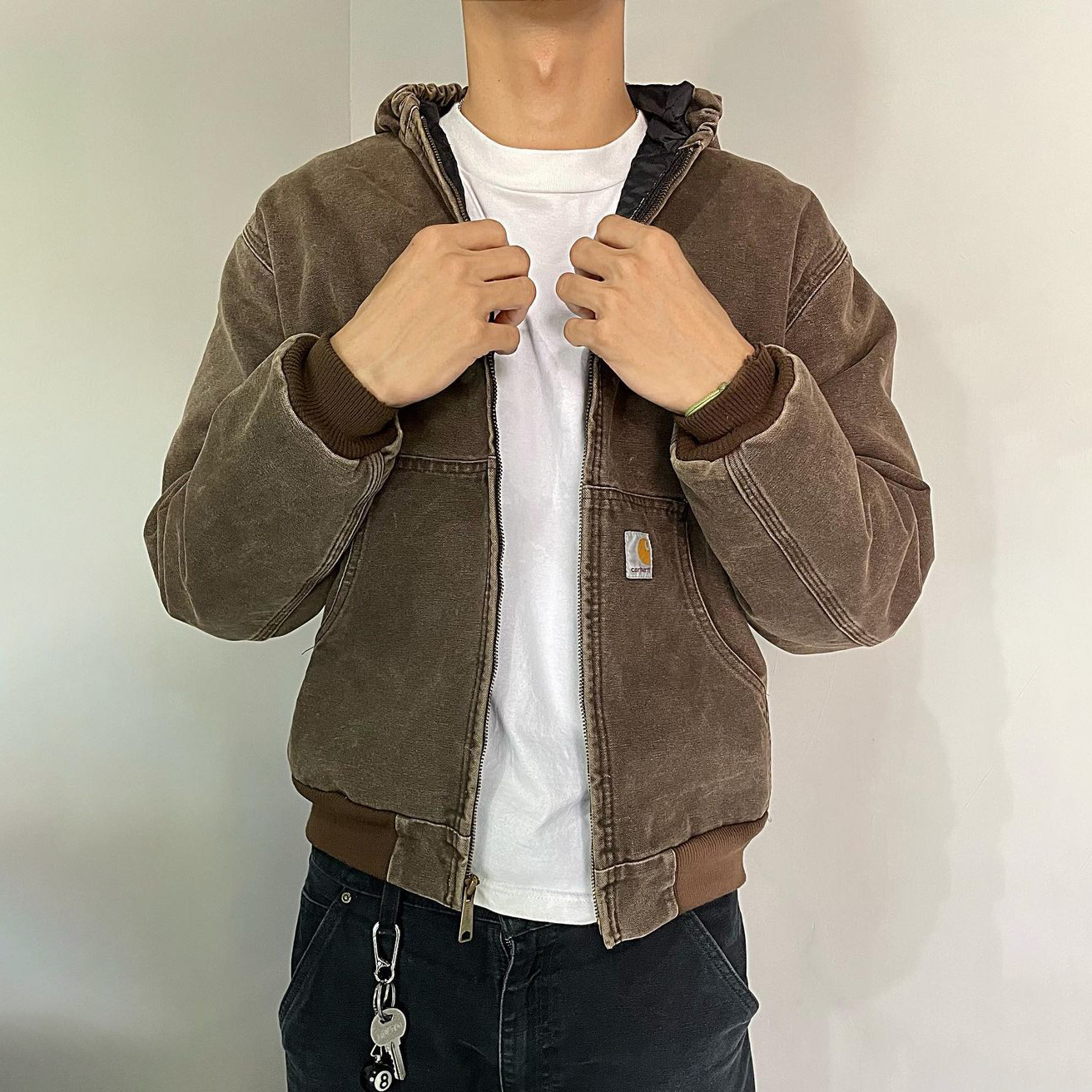 Solid Color Long Sleeve Zipper Design Jacket