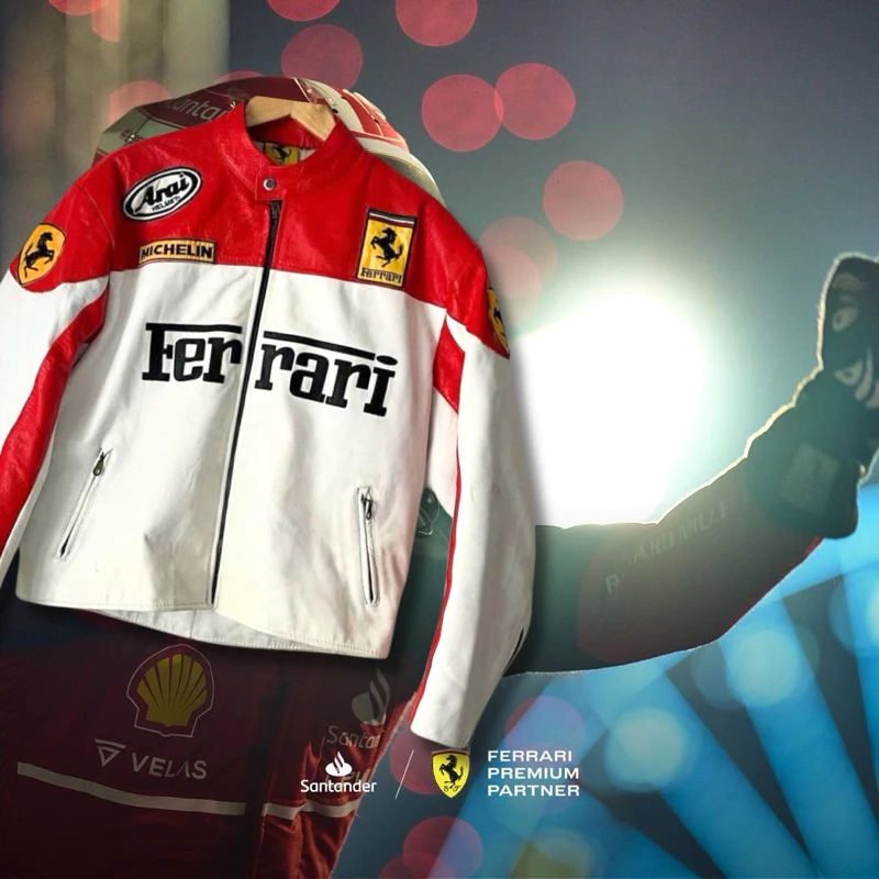 IAMYOURQL - Ferrari F1 Race Jacket Leather