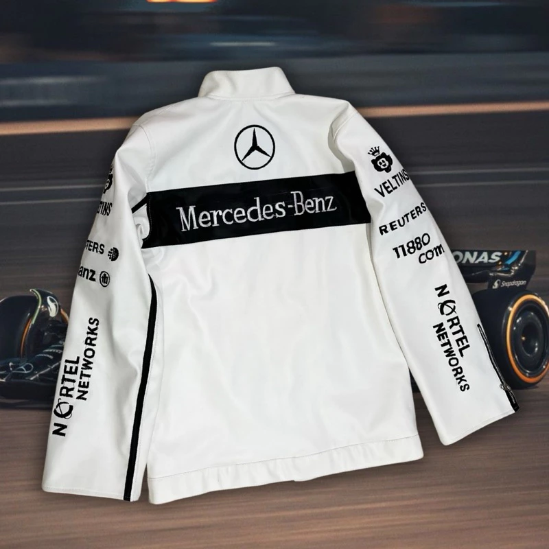 IAMYOURQL - Mercedes Benz Race Jacket Leather