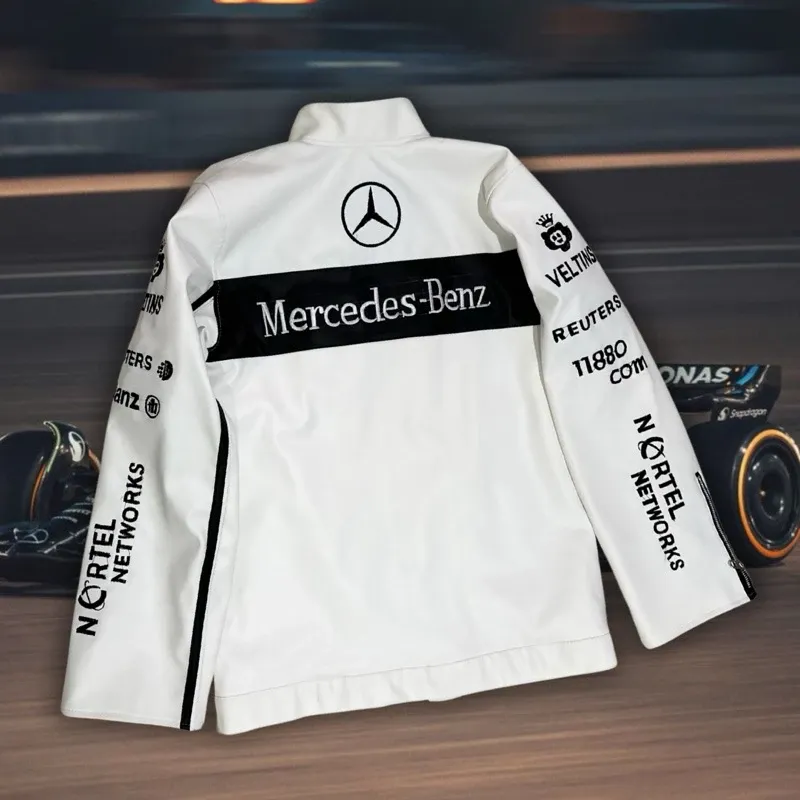 IAMYOURQL - Mercedes Benz Race Jacket Leather