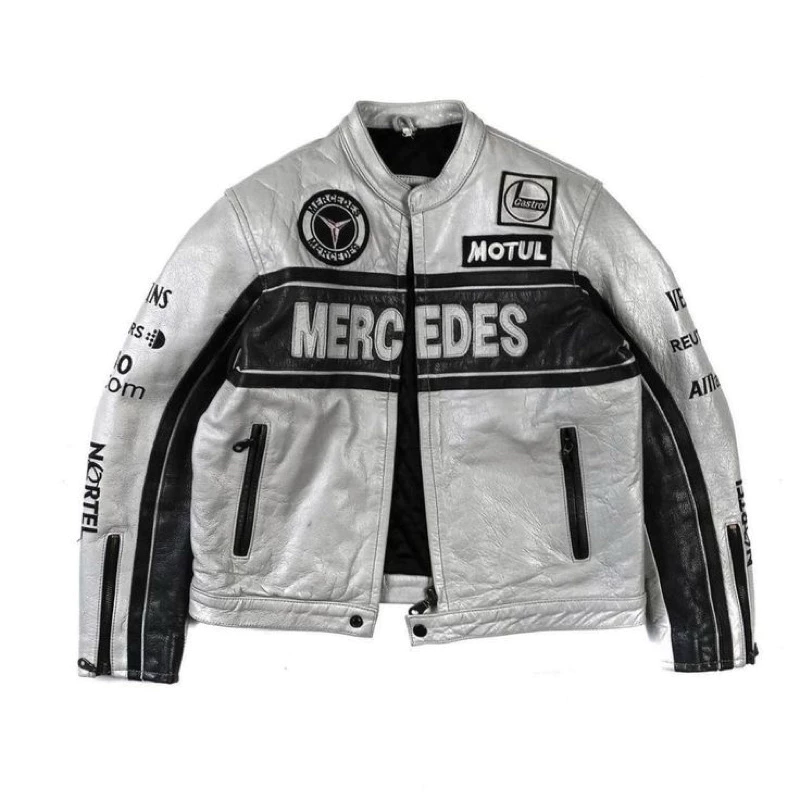 IAMYOURQL - Mercedes Benz Race Jacket Leather