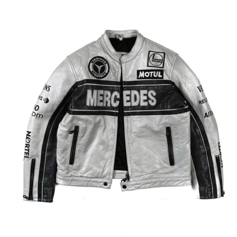 IAMYOURQL - Mercedes Benz Race Jacket Leather