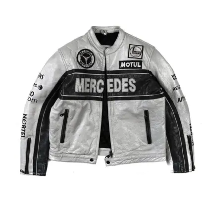 IAMYOURQL - Mercedes Benz Race Jacket Leather