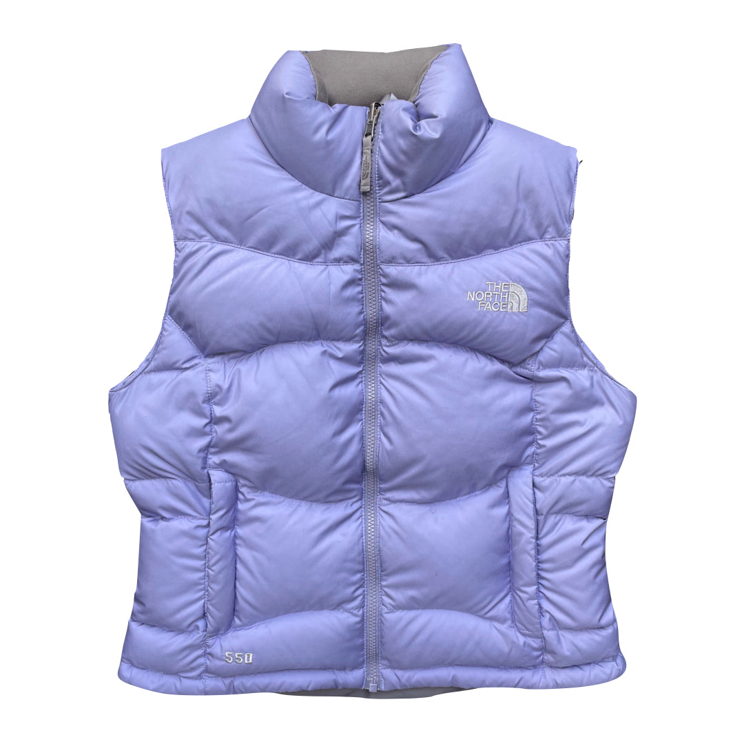 The North Face Women’s Baby Pink/ Lilac Purple Gilet Puffer Jacket