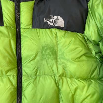 The North Face Green Lhotse Summit Series Puffer Jacket WITH STAIN