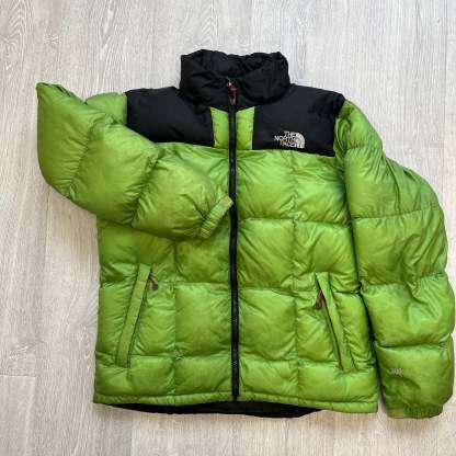 The North Face Green Lhotse Summit Series Puffer Jacket WITH STAIN