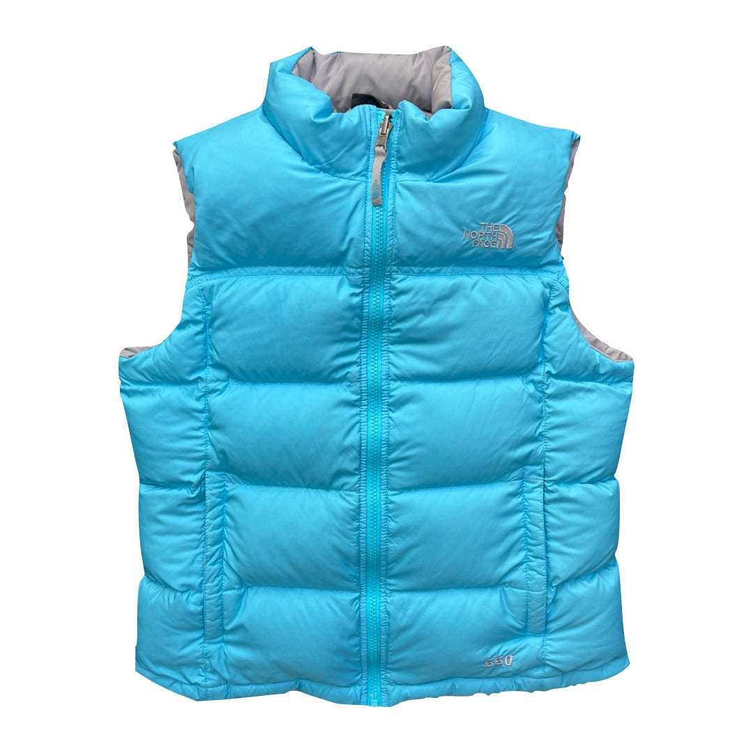 The North Face Girls Baby Blue Gilet Puffer Jacket