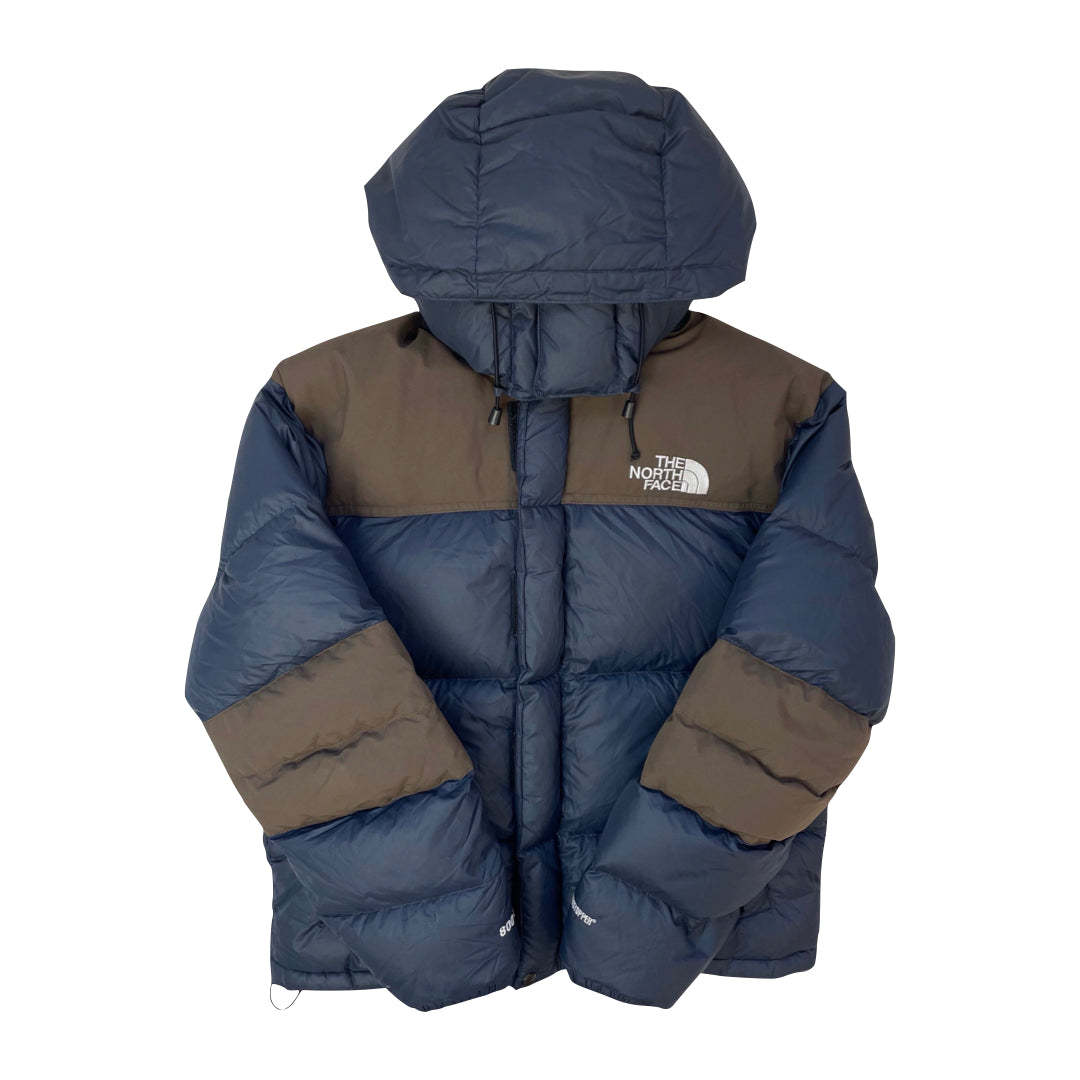 The North Face Navy Blue & Brown Baltoro Puffer Jacket